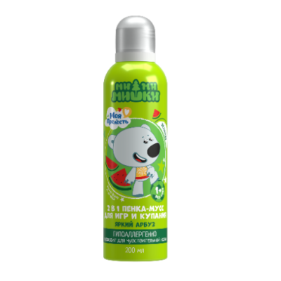 Моя прелесть пенка мусс цветная ми ми мишки зеленая 200 мл