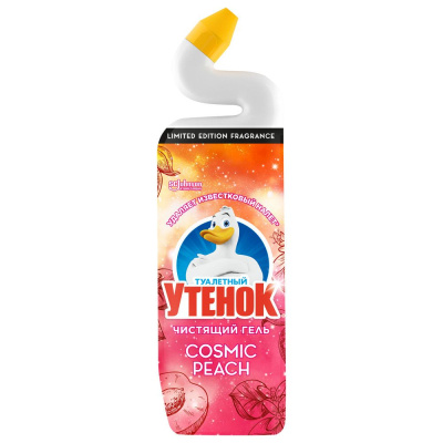 Туалетный Утенок средство для унитаза чистящее cosmic peach 800 мл