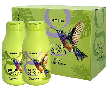 Jungle Green подарочный набор JAMAICA шампунь 250  гель 250 колибри жен