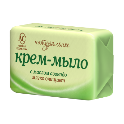 Невская косметика туалетное крем мыло натуральное с маслом авокадо 90 г