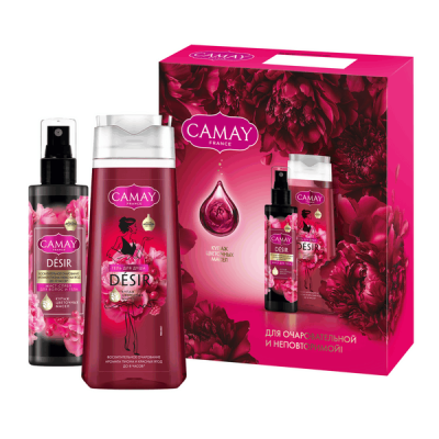 ПН Camay гель для душа 250 мл спрей мист для тела и волос женский парфюмированный 190 мл