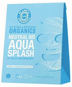 Planeta Organica pure набор для лица aqua splash 24 часа увлажнения