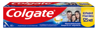Colgate зубная паста максимальная защита от кариеса свежая мята 125 мл