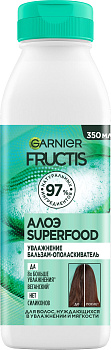 Fructis бальзам ополаскиватель алоэ superfood увлажнение для волос нуждающихся в увлажнении и мягкости 350 мл