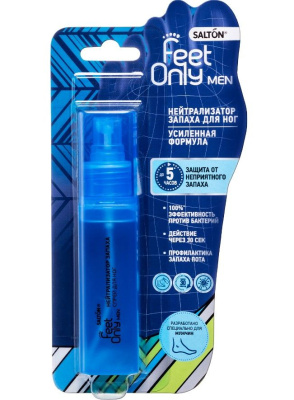 Salton feet only men нейтрализатор запаха для ног мужской 60 мл