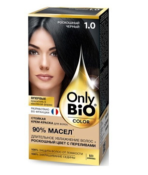 Only Bio Color краска для волос тон 1.0 Роскошный черный