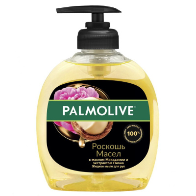 Palmolive жидкое мыло роскошь масел с маслом макадамии и экстрактом пиона 300 мл Уценка