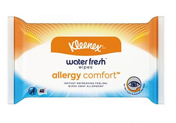 KLEENEX  влажные салфетки Allergy Comfort 40 шт
