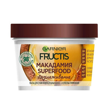 Fructis маска Superfood макадамия 390мл