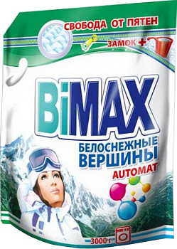 BiMax стиральный порошок автомат белоснежные вершины 3кг