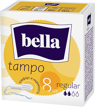 BELLA Тампоны женские гигиен. без аппликатора premium comfort  марки 'tampo bella' Regular по 8 шт