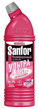 Sanfor universal 10 в1 средство для чистки и дезинф ультра блеск чистота и гигиена 750 мл