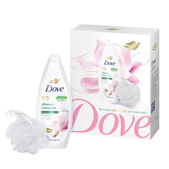 Dove фисташковый крем 2024 гель для душа 250 мл+мочалка