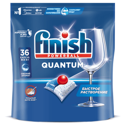 Finish капсулы для посудомоечный машин 36шт