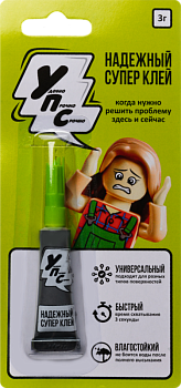 Упс супер клей на блистере в шоубоксе 12 шт 3 г
