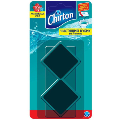 Chirton чистящий кубик для унитаза Альпийское утро 2х50г