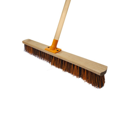 Pattern щетка для улицы 600 мм color усиленное крепление эконом с черенком