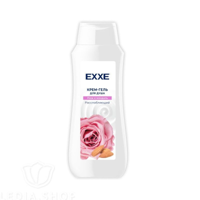 EXXE Крем гель для душа расслабляющий роза и миндаль 400 мл