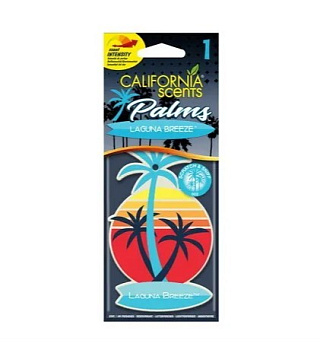 California Scents картон подвесной - пальмы Бриз с лагуны