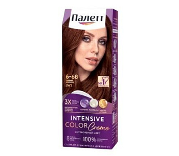 Палетт крем краска для волос горячий шоколад 6.68