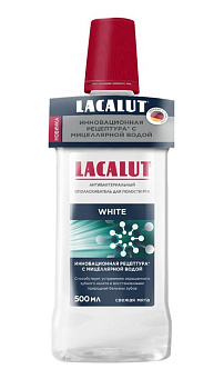 Lacalut ополаскиватель для полости рта White антибактериальный 500мл