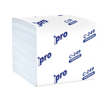 Protissue бумага туалетная  2-х слойная листовая 250 л 1шт=1 пачка