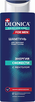 Deonica for men шампунь энергия свежести 380 мл