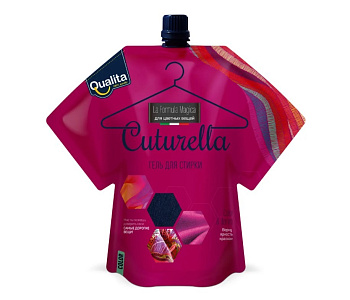 Qualita Cuturella гель для стирки концентрированный для цветных вещей дой-пак 1000мл