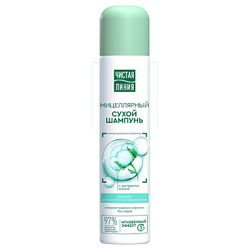 Чистая Линия шампунь сухой для волос очищение волос без воды 200 мл