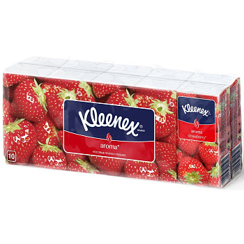 Kleenex носовые платочки клубника 10 шт