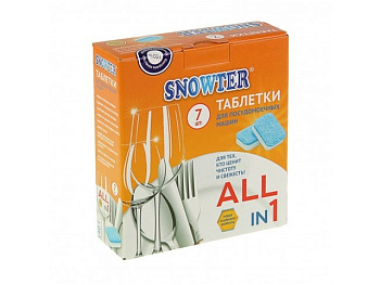 Snowter таблетки для посудомоечных машин 7шт по 20г
