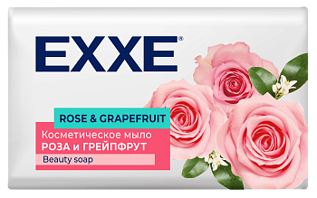 EXXE косметическое мыло роза и грейпфрут 90 г