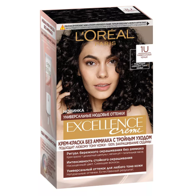 L` Excellence краска для волос 1 универсальный черный Уценка