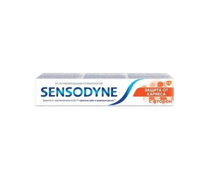 Sensodyne зубная паста защита от кариеса с фтором 50 мл Уценка