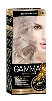 Gamma Perfect Color стойкая крем-краска тон 9.0 Сияющий блонд