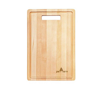 Pattern доска разделочная с желобом 30 х20 х 0.8 см берёза