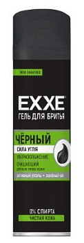 EXXE гель для бритья черный для всех типов кожи 200 мл