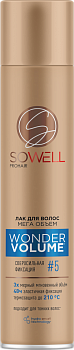 SoWell wonder volume лак для волос мега объем от корней  сверхсильной фиксации 300 см3