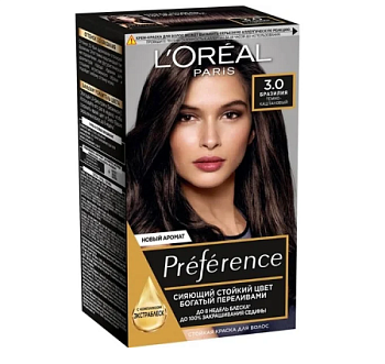 L'oreal Preference краска для волос 3 бразилия