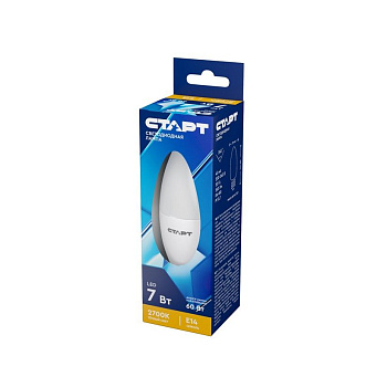 Лампа старт eco ledcandleE14 7W 30 теплый