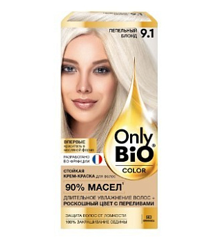 Only Bio Color краска для волос тон 9.1 Пепельный блонд