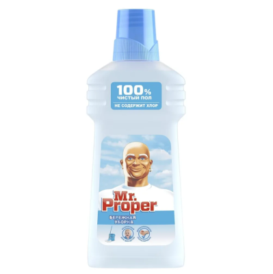 Mr Proper моющая жидкость для полов и стен бережная уборка 500 мл