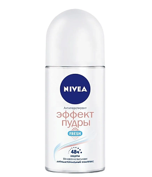 Nivea део шарик женский эффект пудры fresh 50 мл