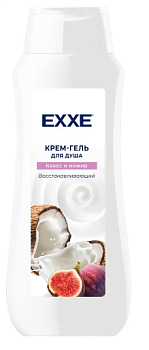 EXXE Крем гель для душа восстанавливающий кокос и инжир 400 мл