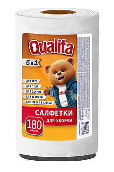 Qualita Optima салфетки вискозные в рулоне 180 шт