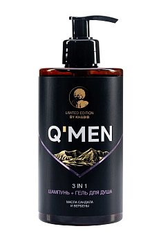 Q’men шампунь 3 в 1 мужской, 410 мл