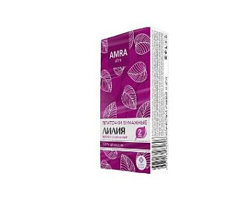 Amra платочки бумажные двухслойные белые неароматизированные 1 уп по 10 шт