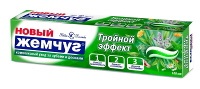 Новый Жемчуг зубная паста тройной эффект 100 мл