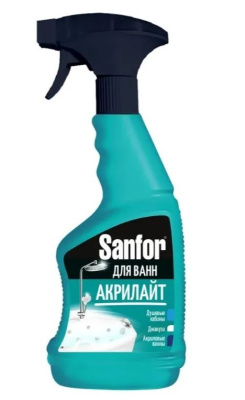 Sanfor для ванн  средство чистящее акрилайт пена 500мл