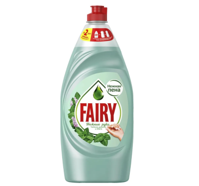 Fairy средство для мытья посуды нежные руки чайное дерево и мята 900мл